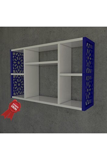 Remaks Terek Dekoratif Duvar Rafı Mavi