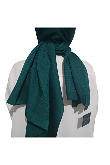 Levidor Blue Jacquard Shawl