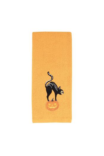 Baveno Halloween Patterned 100% Cotton 40x66 cm Hand and Face Towel Set - Baveno