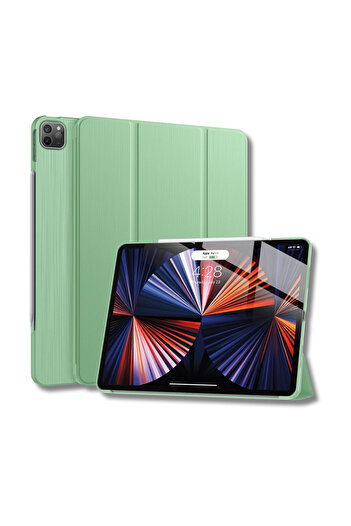 Fuchsia iPad Air 13 inç M2 Çipli 2024 Uyumlu Akıllı Smart Cover Tablet Kılıfı A2898/A2899/A2900