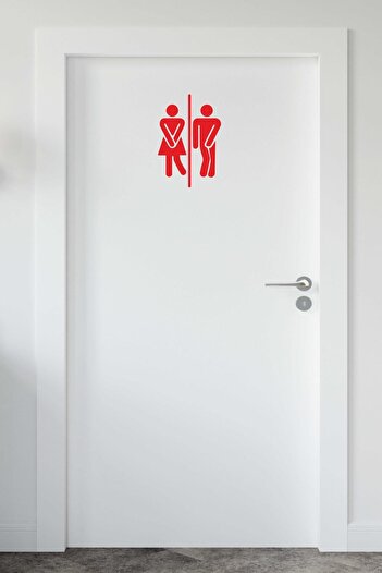 212shop Mr. Wc Sticker - Decorative Wc Door Decal, Decorative Label, Transferred