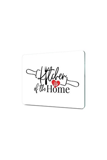 Decovetro Kitchen Love Patterned Glass Cutting and Presentation Table - 20x30 cm