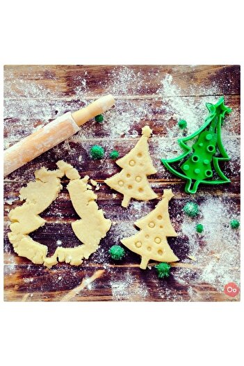 Başkent Home New Year's Christmas Cookie Mold 5 Pieces Model
