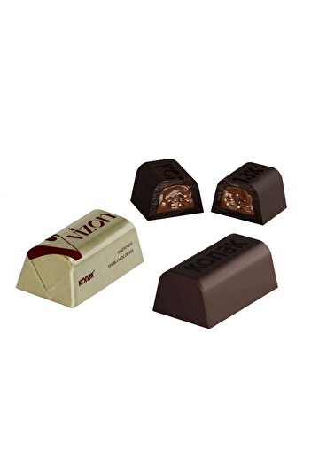 KONAK Vizon Fındık Parçacıklı Krema Dolgulu Bitter Çikolata 1000 Gr