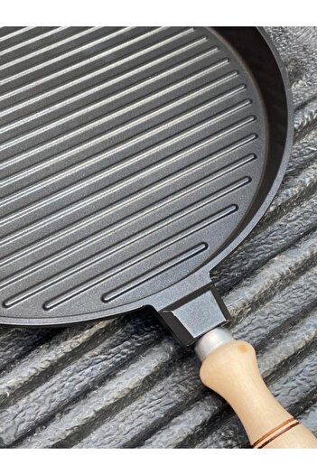 CANSUYU Cast Iron Grill Pan (31 CM DIAMETER)