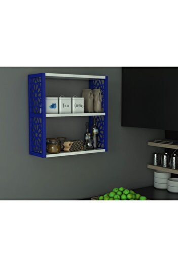 Remaks Terek Remaks 3Lü Duvar Rafı Mavi