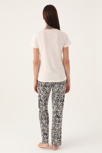 Pierre Cardin 8788 Buttoned Women's Short Sleeve Pajama Set