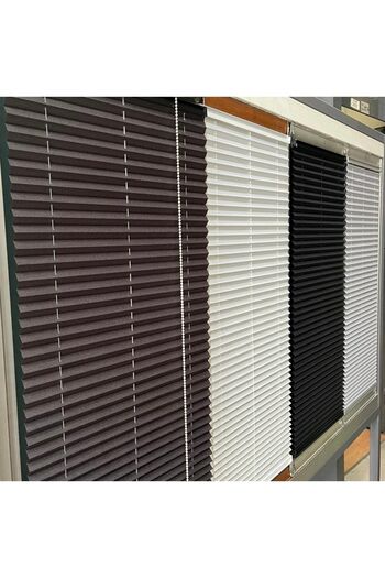 yağmur zebra Foldable Glass Balcony Curtain Home Curtain Office Curtain (White) Pleat Curtain