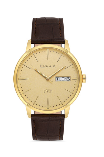 Omax Leather Men's Watch 00PRZ051Q001