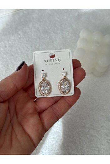HERCY Xuping Model Zircon Stone Dangle Earrings