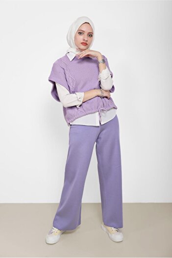 Alvina Knitwear Simple Trousers - 70260 Model