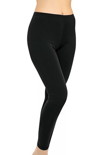 Argisa Long Lycra Plus Size Swim Tights 1015 Black