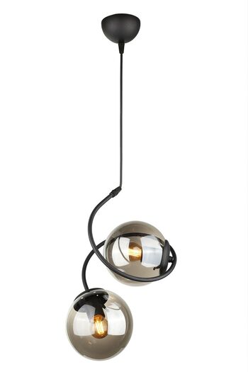 Begüsa Dragon 2nd Chandelier Black Smoked Glass