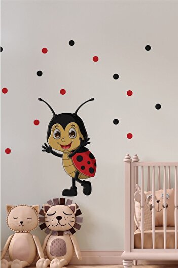 212shop Cute Ladybug Kids Room Decorative Wall Sticker