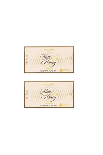Oriflame Milk & Honey Gold Softening Creamy Soap - 75 Gr - 2 Pieces -3160404