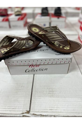 ULUSOY Men's Slippers - Monta Sole, Mattress and Non-Slip, Flip Flops
