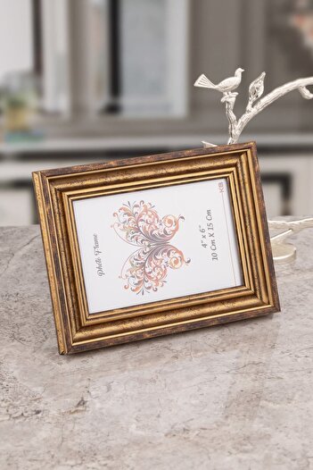 Seniste Caen Mini Glass Decorative Picture Frame Antiqued Copper with Adjustable Legs - Wall Hangable 10x15