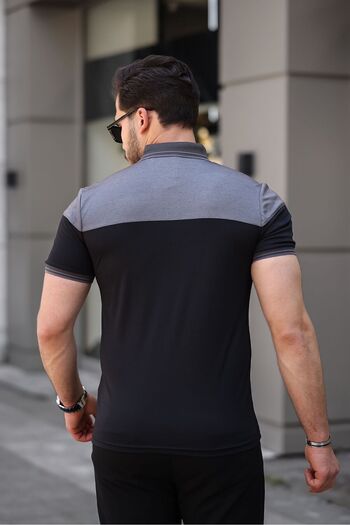 Louen lucie Men's Polo Neck T-Shirt - Garnished
