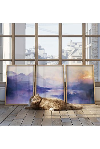 STARYUNA 3-Piece Abstract Painting with Wooden Frame Yuna8