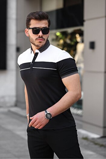 Louen lucie Men's Polo Neck T-Shirt - Garnished