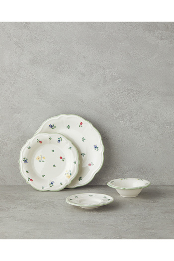 English Home Set de mic dejun din porțelan Fiorellino pentru 2 persoane - verde, galben, roz, albastru