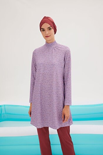 DeFacto Vzorovaný 3dílný set plavek Burkini a hidžáb - B0991ax23sm
