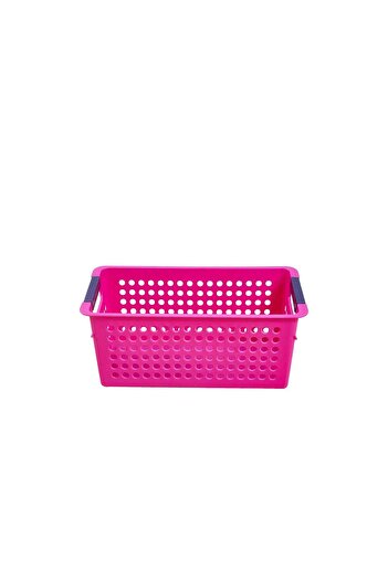 QUTU Q-Basket Rectangular Plastic Storage Basket - Fuchsia