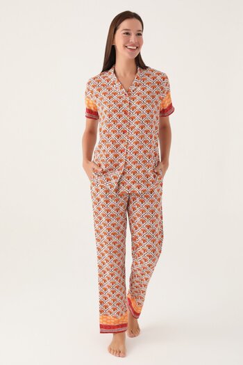 Pierre Cardin 8823 Strawberry Women's Short Sleeve Pajamas Set