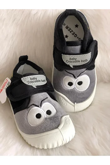 GEZER Orthopedic Children's Shoes - Comfortable Kindergarten, Black Gray, Nursery Home School Casual Shoes