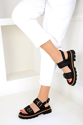 SOHO Black Women's Sandal 19216