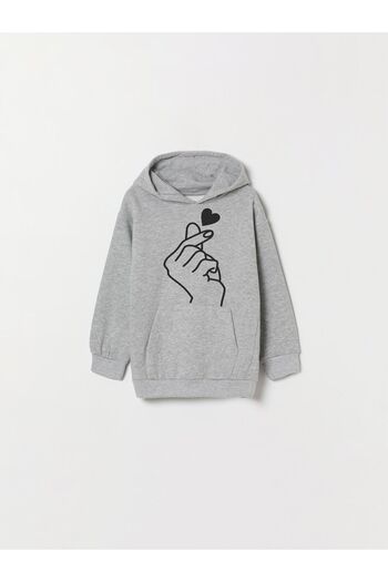 LAND MODA Unisex Kids Hooded Sweatshirt - Printed