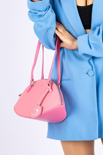 Getcho David Jones Hedvig Women's Pink Shoulder Bag – Faux Leather, Stylish, Stylish and Convenient Double Handle Bag