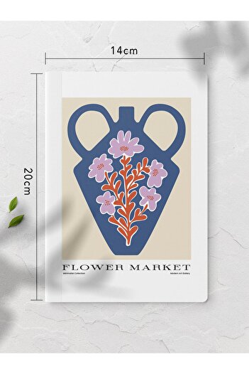Postifull Botanical Illustration Notebook - 4 Unlined Notebooks, 64 Pages 14*21cm