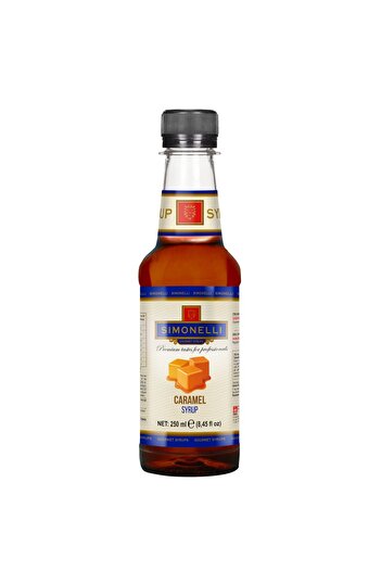 Simonelli 3'lü Şurup Seti (Karamel + Beyaz Çikolata + Fındık) Kahve Ve Kokteyl Şurubu 3x250ml