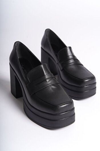 Shoesers Дамски мокасини със специален дизайн на платформа и ток