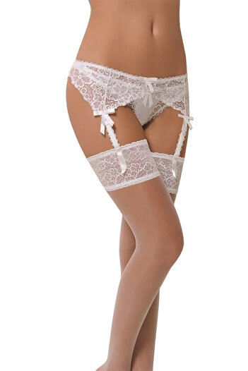 NBB 1001 Lace Black Garter Set