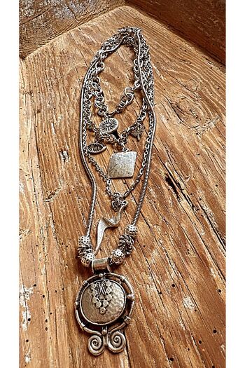 by özllem New Design Steel Design Necklace Set