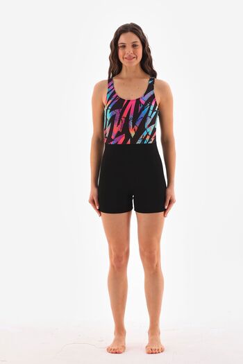 segiza Patterned Shorts Jumpsuit - Swimsuit