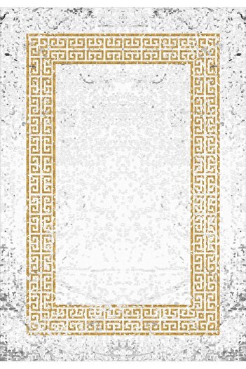 Kilimteks Modern Patterned Non-Slip Base Washable Set of 2 Bathroom Carpet Mat Toilet Seat Set Kt-kzsd-1077