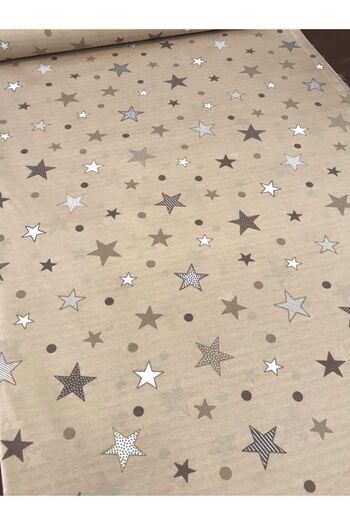 Bebek Özel Cotton Baby And Kids Fitted Sheet 100x160 Starry Brown