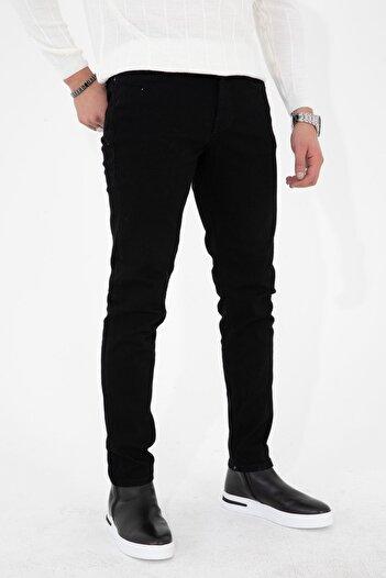 HLT JEANS Ανδρικό Μαύρο Slim Fit Lycra Stretchy Jeans Τζιν παντελόνι HLTHE 001937