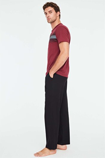 Mod Collection Ανδρικό Σετ Πυτζάμες Battal - Plum