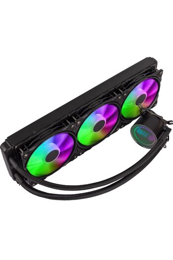 Revenge Nitro Cold 300 Intel / Amd Supported Argb Fan Infinite Panel Cpu Processor 360mm Liquid Cooling System