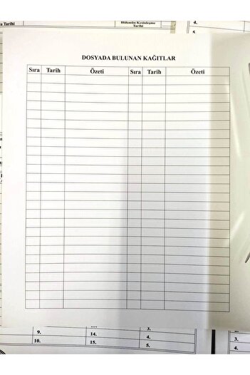 İKRACENTER White Lawyer Baro File - 100 Pieces