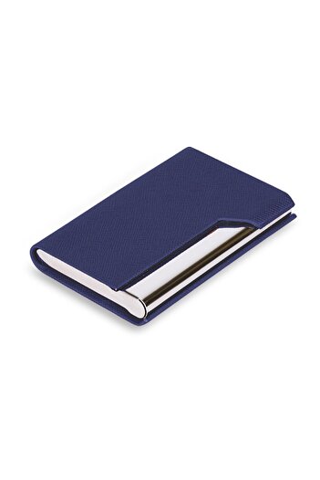 SEDEF SİLVER Faux Leather Wallet Combining Elegance and Durability, Metal Card Holder and Business Card Holder