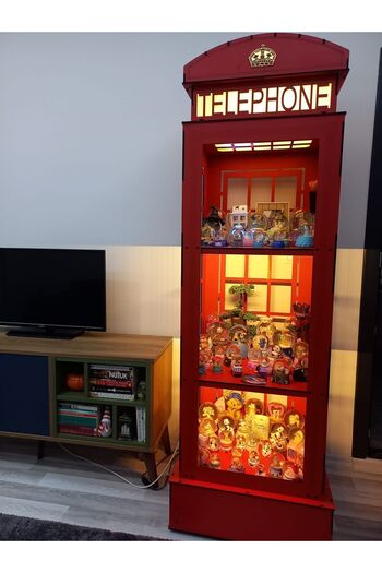 Fantasy Decorative İngiltere Telefon Kulübesi Kitaplık // Kişiye Özel Ayarlanabilir Kitaplık