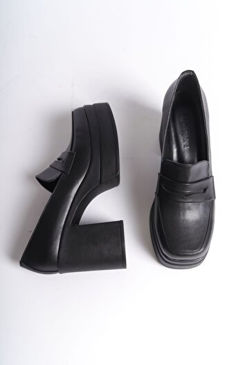 Shoesers Дамски мокасини със специален дизайн на платформа и ток