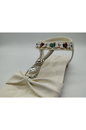 Guja Stoned Wedge Heeled Imported Women's Sandals - Special Series