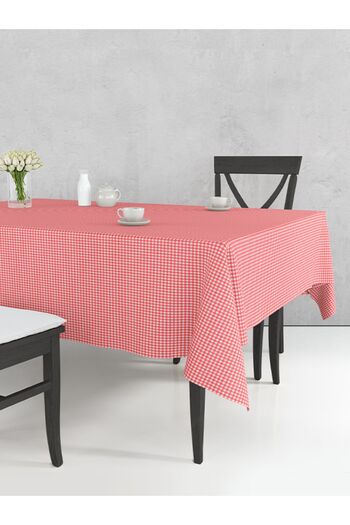 Tuable Red Checkered Petite Tablecloth - 170x170cm