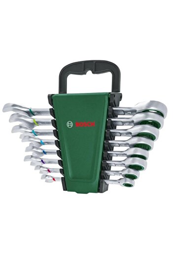 Bosch 8 Pieces Ratcheting Combined Wrench Set - 1/4 Inch